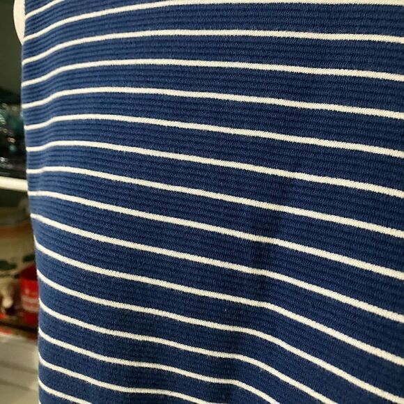 Banana Republic Blue & White Striped Sleeveless Top Top Sz Small - Picture 3 of 8